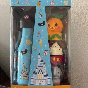 Disney Parks Stainless Steel Water Bottle and Toppers Set by Jerrod Maruyama New